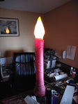 Vtg Old Empire Christmas Lighted Candle Blow Mold Holiday Yard Decor About 38"H