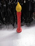 Vtg Old Poloron Christmas Lighted Candle Blow Mold Holiday Yard Decor About 38"H