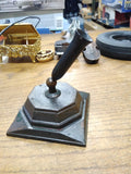 Vtg Fountain Dip Pen Desk Top Swivel Holder Brass Bronze Bakelite