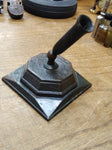 Vtg Fountain Dip Pen Desk Top Swivel Holder Brass Bronze Bakelite