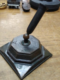 Vtg Fountain Dip Pen Desk Top Swivel Holder Brass Bronze Bakelite