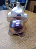 Vtg Iridescent Ceramic Elephant Ashtray Made In JAPAN Trunks Up Good Luck Gold