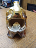 Vtg Iridescent Ceramic Elephant Ashtray Made In JAPAN Trunks Up Good Luck Gold
