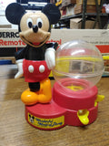 Vtg Wonderful World Of Disney Mickey Mouse Candy Bubble Gum M&M Machine With Key