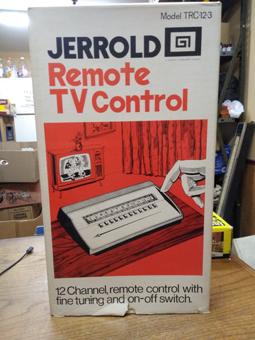 Vtg NOS Jerrold Remote TV Control Model TRC 12-3 12 Channel Fine Tuning On Off