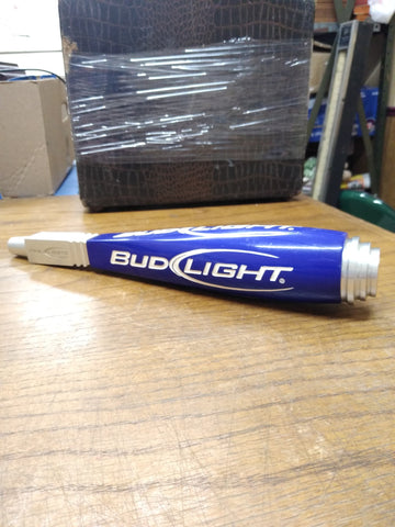 Vtg 12" BUD LIGHT Beer Tap Keg Handle Man Cave Bar Tavern  Aluminum Neoprene