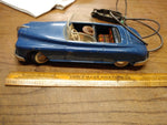 Vtg Arnold Tin Toy Remote Control Sedan Convertible w/Driver US Zone W Germany