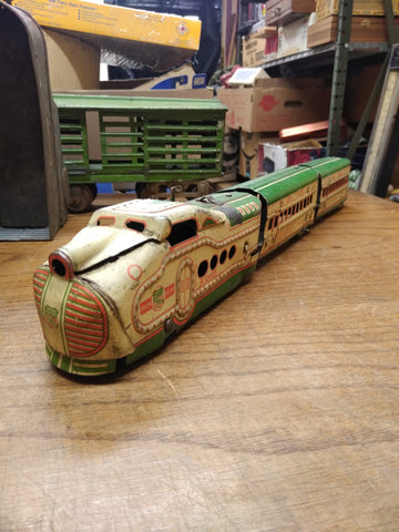 Vtg Marx M10005 Union Pacific Rail Road Train Engine Post Office Squaw Bonnet