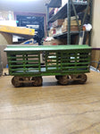 Vtg Very Old Pre War Standard Gauge Lionel Cattle Car Green Metal Railroad Train