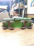 Vtg Very Old Pre War Standard Gauge Lionel Cattle Car Green Metal Railroad Train