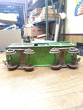 Vtg Very Old Pre War Standard Gauge Lionel Cattle Car Green Metal Railroad Train