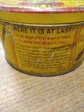 Vtg Liquid Veneer Mop Yellow Red Tin Champion Of The World Mop Head Is In Can!