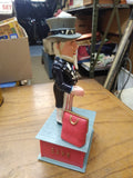 Vtg 1975 Old Time Uncle Sam Working Mechanical Coin Bank w/Box Hong Kong Plastic