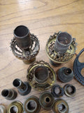 Antique Victorian Miscellaneous Brass Gas Sconce Light Lamp Burner Fixture Lot