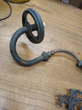 Antique Victorian Gas Lighting Fixture Wall Sconce Brass Mantle Burner Valves