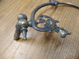 Antique Victorian Gas Lighting Fixture Wall Sconce Brass Mantle Burner Valves