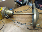 Antique Victorian Gas Ceiling Light Chandelier Fixture Brass Mantle Burner 24"