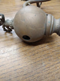 Vtg Old Victorian Gas Swing Arm Wall Sconce Light Fixture Fancy Ornate Brass