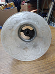Vtg Old Victorian Inverted Wall Sconce Gas Light Fixture Frosted Etched Glass #8