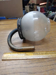 Vtg Old Victorian Inverted Wall Sconce Gas Light Fixture Frosted Glass #9