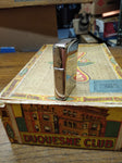 ZIPPO Polished Metal Flame Stamped Emblem Cigarette Lighter Excellent B 02