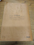 Vtg Caterpillar D6 Tractor Parts Book 74 Inch Gauge Serial #s 44A1 to 44A6856