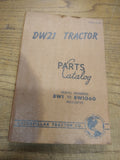 Vtg Caterpillar DW21 Tractor Parts Book Serial #s 8W1 to 8W1060