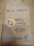 Vtg Caterpillar No, 20 Scraper Parts Book Serial #s 11C1 to 11C1011
