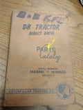 Vtg Caterpillar D8 Tractor Direct Drive Parts Book 14A3861 to 14A9635
