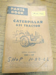 Vtg Caterpillar 631 Tractor Parts Book Serial No. 13G1-UP