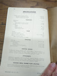 VTG CAT Caterpillar NO. 12 Motor Grader Parts Book Heavy Equipment Construction
