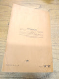 Vtg Caterpillar NO. 12 Motor Grader Parts Book Serial NO. 99E4491-UP