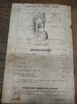 VTG CAT Caterpillar NO. 27 Cable Control Rear Double Drum Parts Book No. 13C1-UP