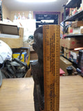 Vtg Ebony Wood Hand Carved African Tribal Statue Figure Man 12" Tall Sculpture