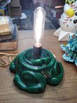 Vtg Ceramic Mold Christmas Tree Lighted Flocked Music Box "White Christmas" 16"