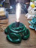 Vtg Ceramic Mold Christmas Tree Lighted Flocked Music Box "White Christmas" 16"