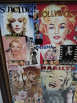 Vtg One Of A Kind Beauty Marilyn Monroe Framed Art Portrait Collage 42x36 Framed
