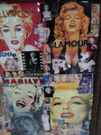 Vtg One Of A Kind Beauty Marilyn Monroe Framed Art Portrait Collage 42x36 Framed