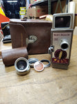 Vtg Bell & Howell 252 8mm Working Wind Up Movie Camera Undeveloped Film Inside!