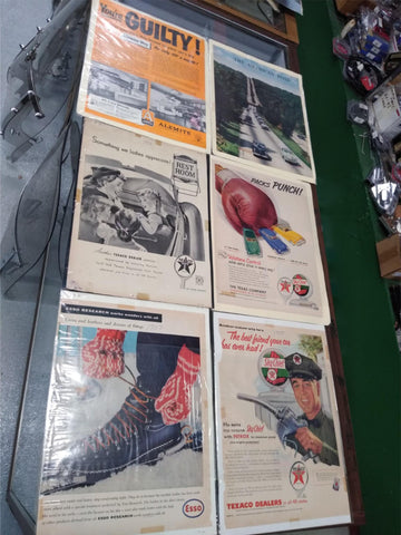 VTG 1950-1960 Magazine Advertising Lot Gas Tires Automobile Railroad Bicycle 2