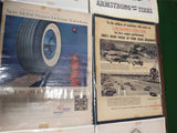 VTG 1950-1960 Magazine Advertising Lot Gas Tires Automobile Railroad Bicycle 5