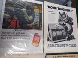 VTG 1950-1960 Magazine Advertising Lot Gas Tires Automobile Railroad Bicycle 5