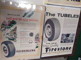 Vtg 1950s-1960s Magazine Advertising Lot Gas Tires Automobile Railroad Bicycle 6