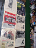 VTG 1950s-1960s Magazine Advertising Lot Gas Tires Automobile Railroad Bicycle 8
