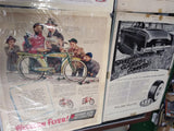 VTG 1950s-1960s Magazine Advertising Lot Gas Tires Automobile Railroad Bicycle 8
