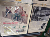 VTG 1950s-1960s Magazine Advertising Lot Gas Tires Automobile Railroad Bicycle 8