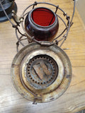 Vintage Handlan St. Louis USA B & O Railroad Lantern with Red Globe Collectible