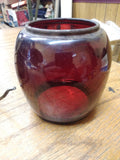 Vintage Handlan St. Louis USA B & O Railroad Lantern with Red Globe Collectible