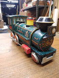 Vtg Modern Toys Japan Mystery Action Western Locomotive Battery 13" Train