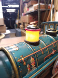 Vtg Modern Toys Japan Mystery Action Western Locomotive Battery 13" Train